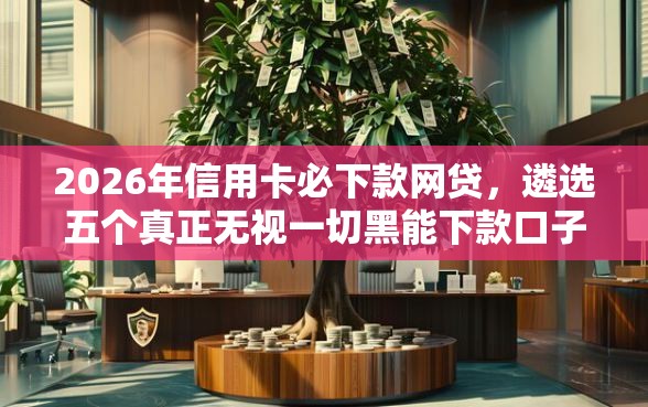 2026年信用卡必下款网贷，遴选五个真正无视一切黑能下款口子