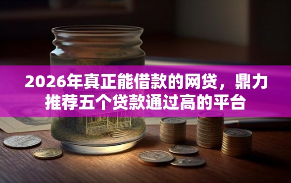 2026年真正能借款的网贷，鼎力推荐五个贷款通过高的平台
