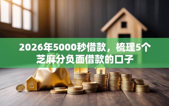 2026年5000秒借款，梳理5个芝麻分负面借款的口子