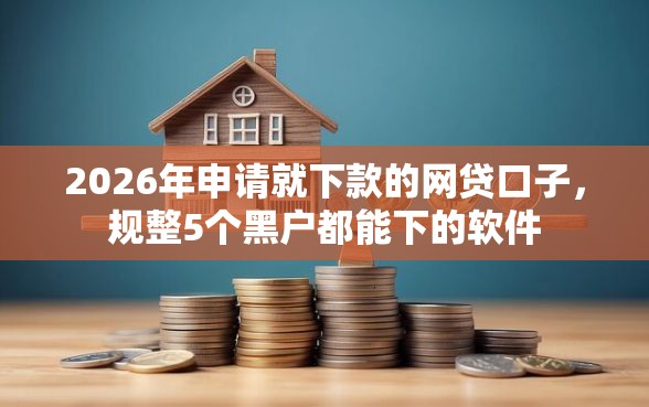 2026年申请就下款的网贷口子，规整5个黑户都能下的软件
