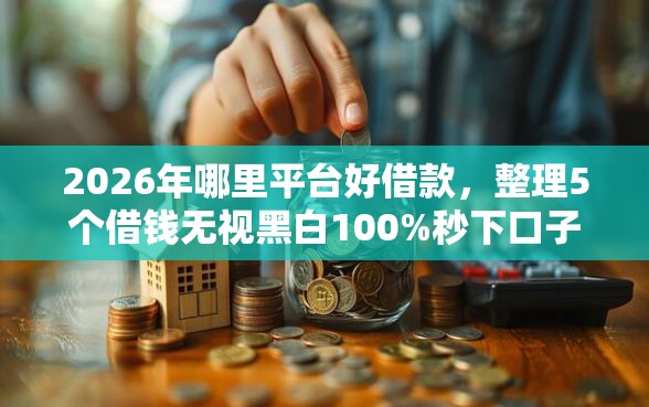 2026年哪里平台好借款，整理5个借钱无视黑白100%秒下口子