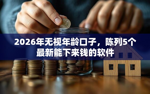 2026年无视年龄口子，陈列5个最新能下来钱的软件