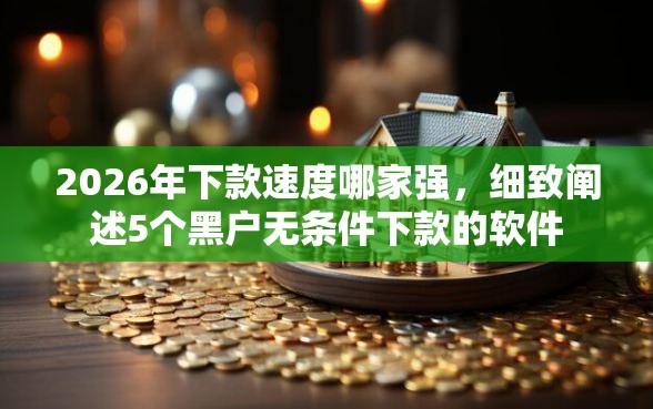 2026年下款速度哪家强，细致阐述5个黑户无条件下款的软件