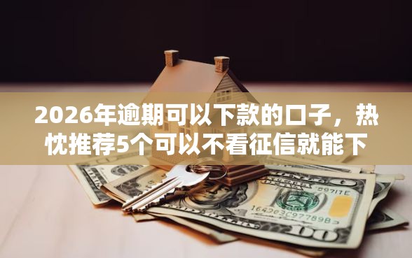 2026年逾期可以下款的口子，热忱推荐5个可以不看征信就能下款的软件