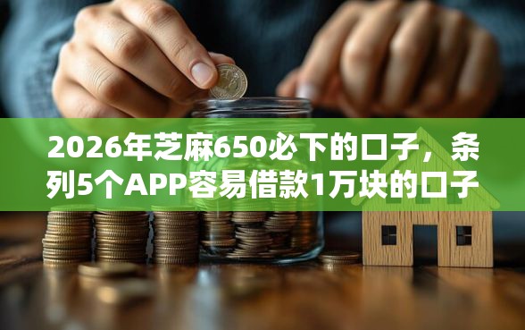 2026年芝麻650必下的口子，条列5个APP容易借款1万块的口子