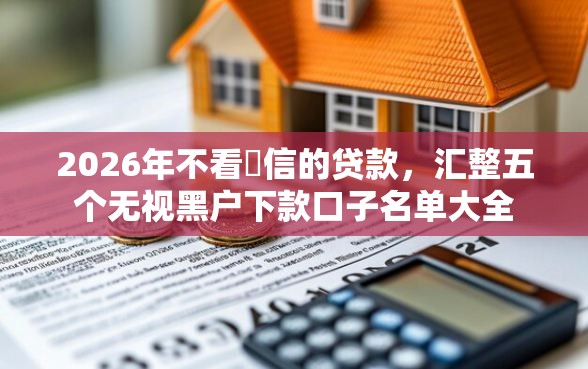 2026年不看佂信的贷款，汇整五个无视黑户下款口子名单大全
