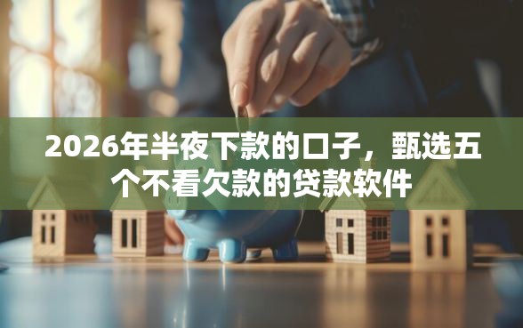 2026年半夜下款的口子，甄选五个不看欠款的贷款软件