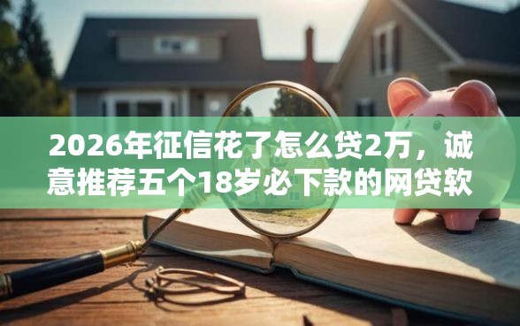 2026年征信花了怎么贷2万，诚意推荐五个18岁必下款的网贷软件