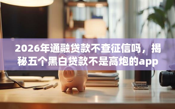 2026年通融贷款不查征信吗，揭秘五个黑白贷款不是高炮的app