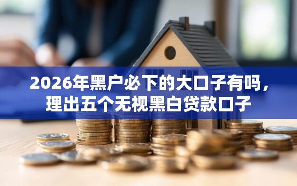 2026年黑户必下的大口子有吗，理出五个无视黑白贷款口子