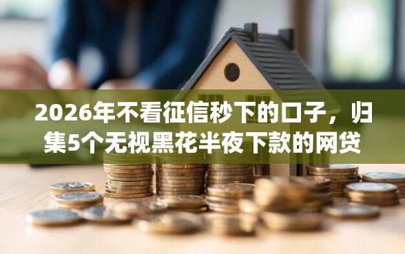 2026年不看征信秒下的口子，归集5个无视黑花半夜下款的网贷app