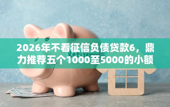 2026年不看征信负债贷款6，鼎力推荐五个1000至5000的小额贷款软件