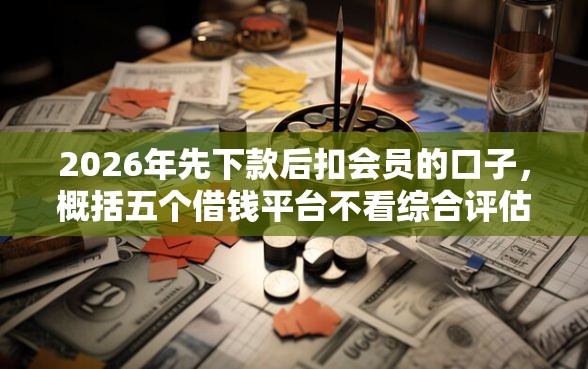 2026年先下款后扣会员的口子，概括五个借钱平台不看综合评估的软件