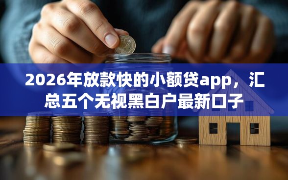 2026年放款快的小额贷app，汇总五个无视黑白户最新口子