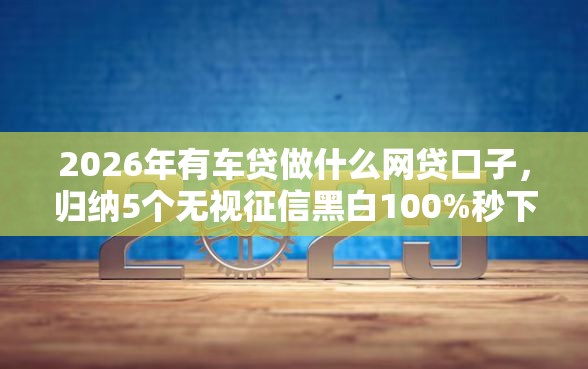 2026年有车贷做什么网贷口子，归纳5个无视征信黑白100%秒下口子