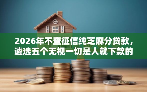2026年不查征信纯芝麻分贷款，遴选五个无视一切是人就下款的口子