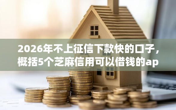 2026年不上征信下款快的口子，概括5个芝麻信用可以借钱的app
