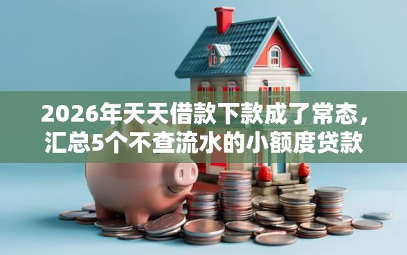 2026年天天借款下款成了常态，汇总5个不查流水的小额度贷款口子
