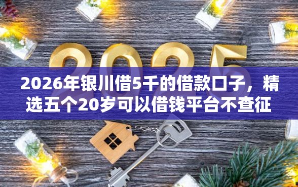 2026年银川借5千的借款口子，精选五个20岁可以借钱平台不查征信的口子