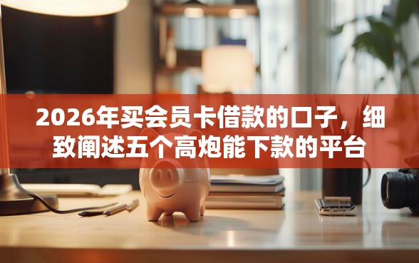 2026年买会员卡借款的口子，细致阐述五个高炮能下款的平台