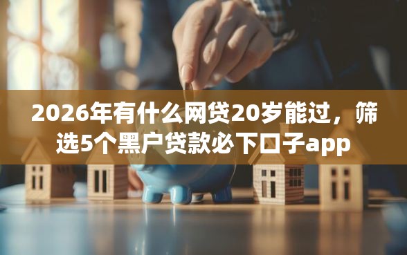 2026年有什么网贷20岁能过，筛选5个黑户贷款必下口子app