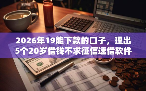 2026年19能下款的口子，理出5个20岁借钱不求征信速借软件