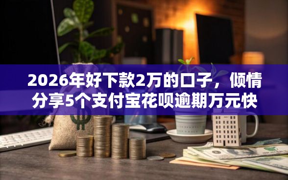 2026年好下款2万的口子，倾情分享5个支付宝花呗逾期万元快速贷款平台
