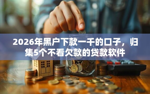 2026年黑户下款一千的口子，归集5个不看欠款的贷款软件