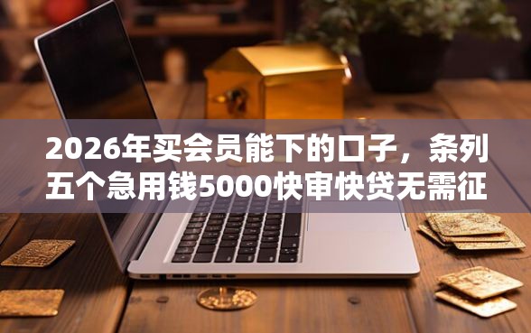 2026年买会员能下的口子，条列五个急用钱5000快审快贷无需征信口子