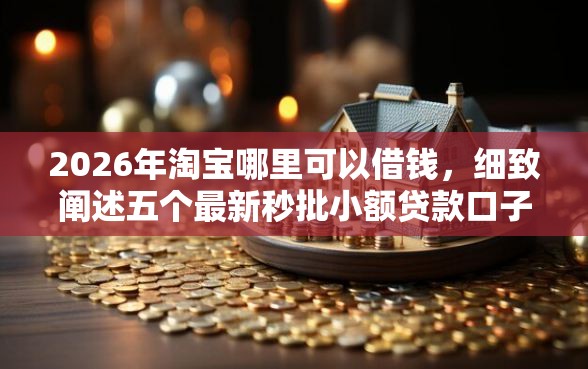 2026年淘宝哪里可以借钱，细致阐述五个最新秒批小额贷款口子