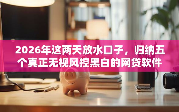 2026年这两天放水口子，归纳五个真正无视风控黑白的网贷软件