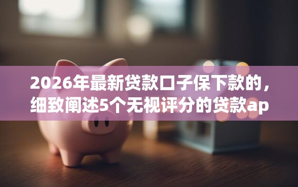 2026年最新贷款口子保下款的,细致阐述5个无视评分的贷款app 2026年最新贷款口子保下款的,细致阐述5个无视评分的贷款app