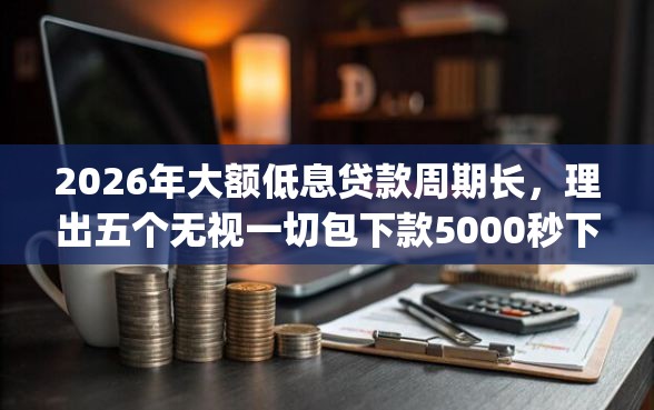 2026年大额低息贷款周期长，理出五个无视一切包下款5000秒下款的app