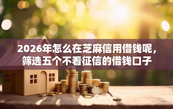 2026年怎么在芝麻信用借钱呢，筛选五个不看征信的借钱口子