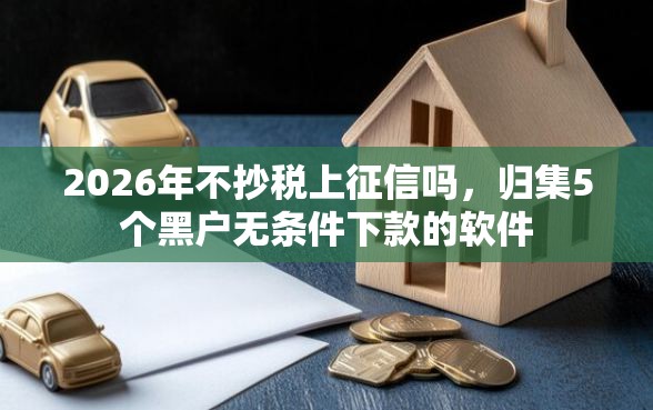 2026年不抄税上征信吗，归集5个黑户无条件下款的软件