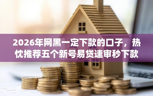 2026年网黑一定下款的口子，热忱推荐五个新号易贷速审秒下款app