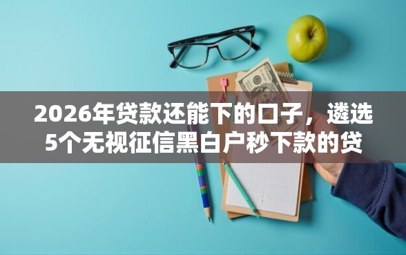 2026年贷款还能下的口子，遴选5个无视征信黑白户秒下款的贷款