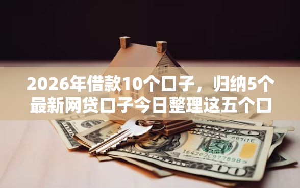 2026年借款10个口子，归纳5个最新网贷口子今日整理这五个口子