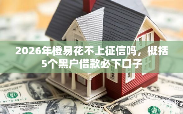 2026年橙易花不上征信吗，概括5个黑户借款必下口子