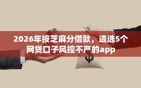2026年按芝麻分借款，遴选5个网贷口子风控不严的app