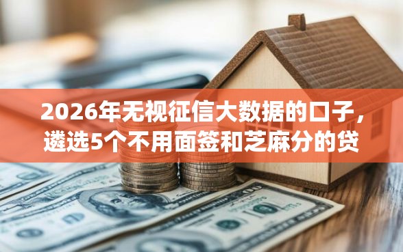 2026年无视征信大数据的口子，遴选5个不用面签和芝麻分的贷款app