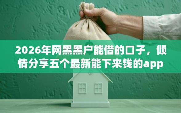 2026年网黑黑户能借的口子，倾情分享五个最新能下来钱的app