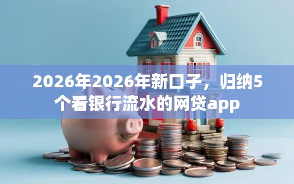 2026年2026年新口子，归纳5个看银行流水的网贷app