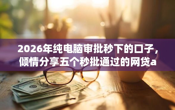 2026年纯电脑审批秒下的口子，倾情分享五个秒批通过的网贷app