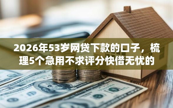 2026年53岁网贷下款的口子，梳理5个急用不求评分快借无忧的app