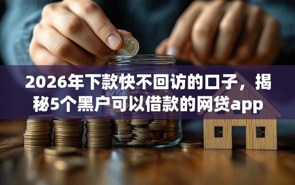 2026年下款快不回访的口子，揭秘5个黑户可以借款的网贷app