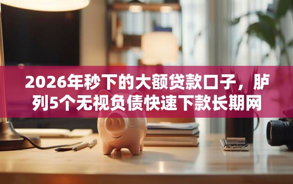 2026年秒下的大额贷款口子，胪列5个无视负债快速下款长期网贷的口子