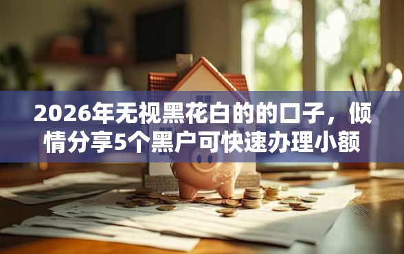 2026年无视黑花白的的口子，倾情分享5个黑户可快速办理小额贷款业务的软件
