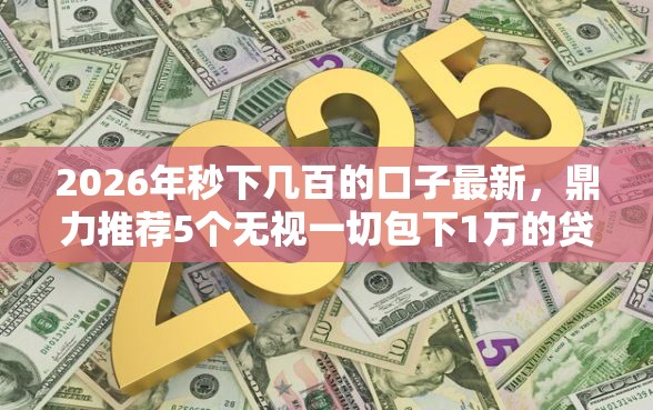 2026年秒下几百的口子最新，鼎力推荐5个无视一切包下1万的贷款