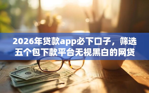 2026年贷款app必下口子，筛选五个包下款平台无视黑白的网贷